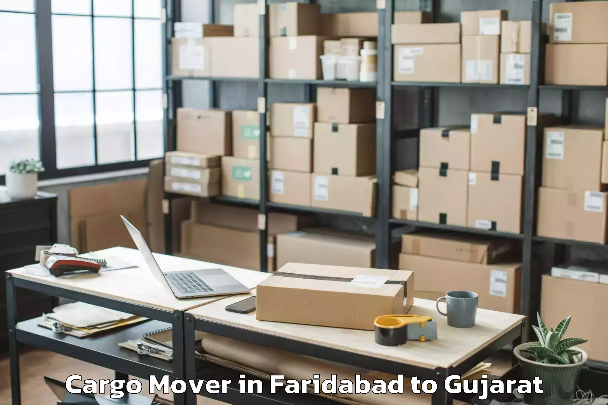 Efficient Faridabad to Navrangpura Cargo Mover